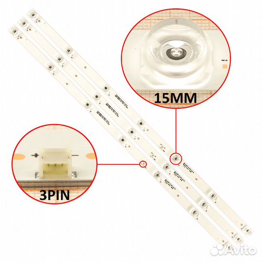 Новая LED подсветка к тв dexp 39D8100Q