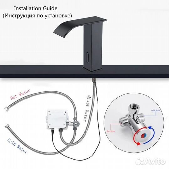 Смеситель для раковины с датчиком