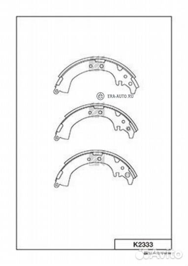 Kashiyama K2333 Колодки тормозные барабанные Toyot