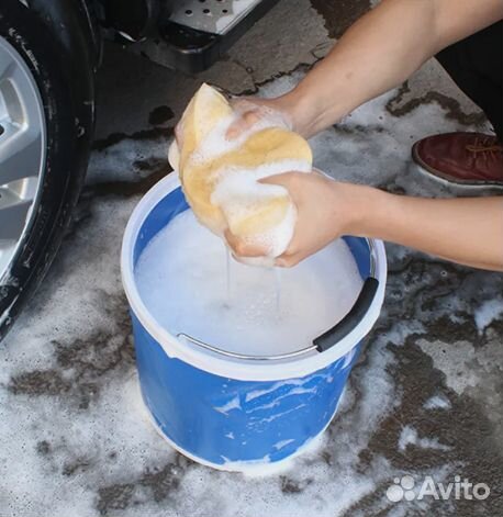 Складное ведро flexible water pail 11 л, красное
