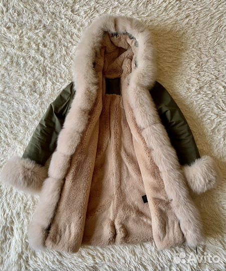 Куртка парка зимняя женская кролик