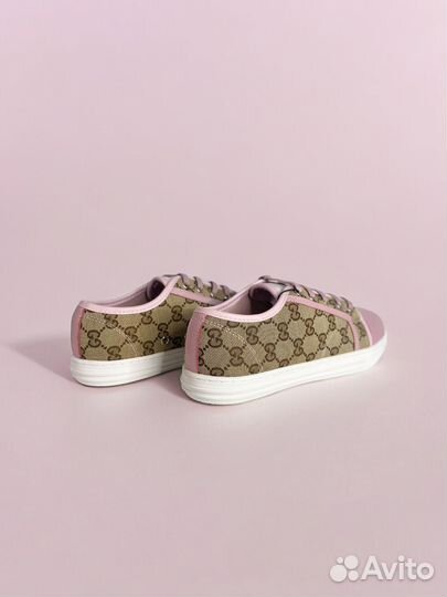 Кеды Gucci Brooklyn розовые