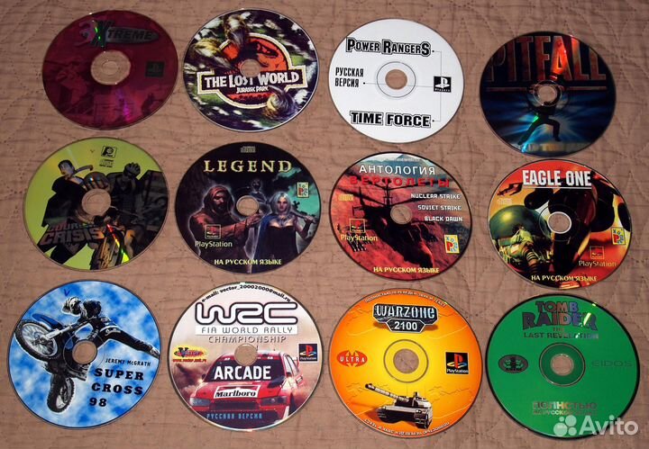 Диски, Игры для PlayStation PS-1, PSOne, PSX