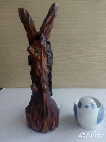 Соусник Гжель, мишка на дереве, СССР