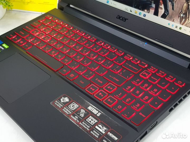 Игровой Ноутбук Acer Nitro 5, i5, 16Gb, GTX 1650