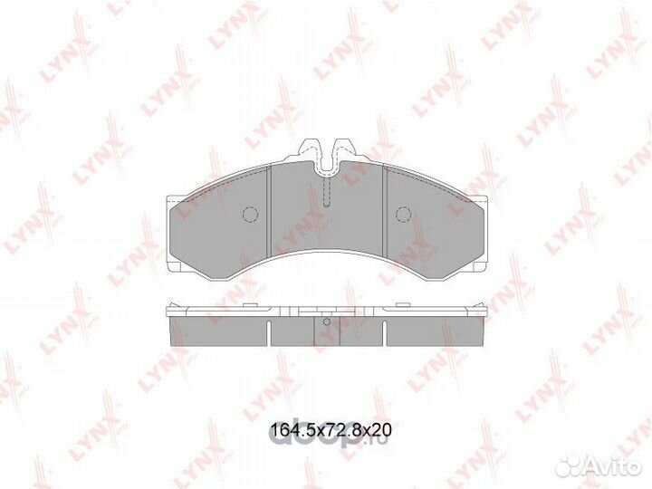 Колодки тормозные дисковые зад