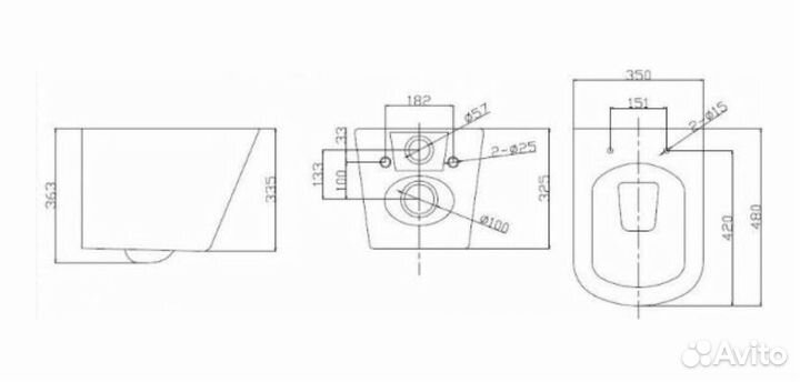 Унитаз подвесной Belbagno bb3103chr/sc, микролифт