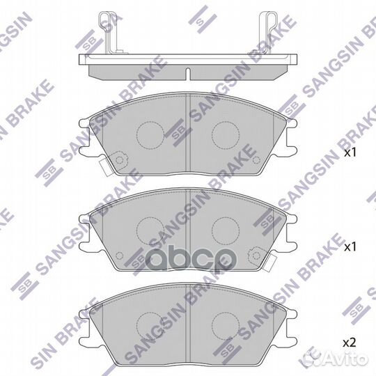 Колодки тормозные перед hyundai getz 05-09/acce