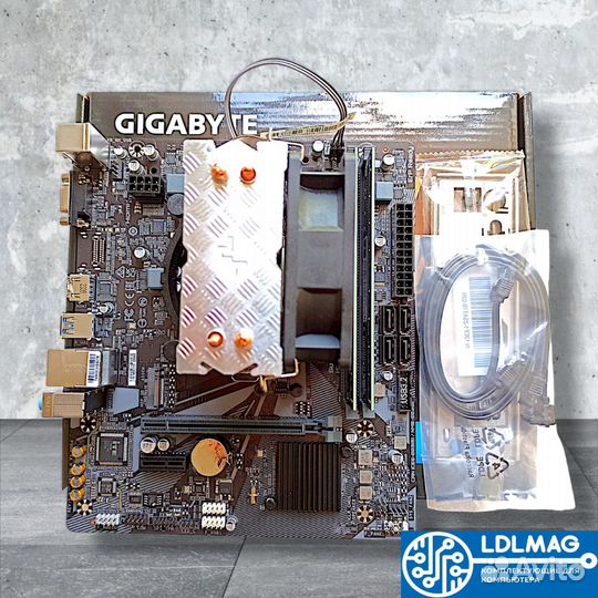 Комплект core i3 12100f+H610M+DDR4 16GB+кулер