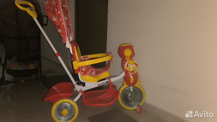 Детский трёхкратный велосипед