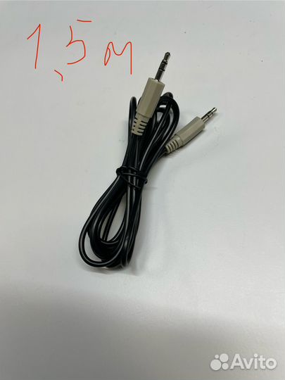 Кабель 3.5 mm jack 1,5 м черный папа папа