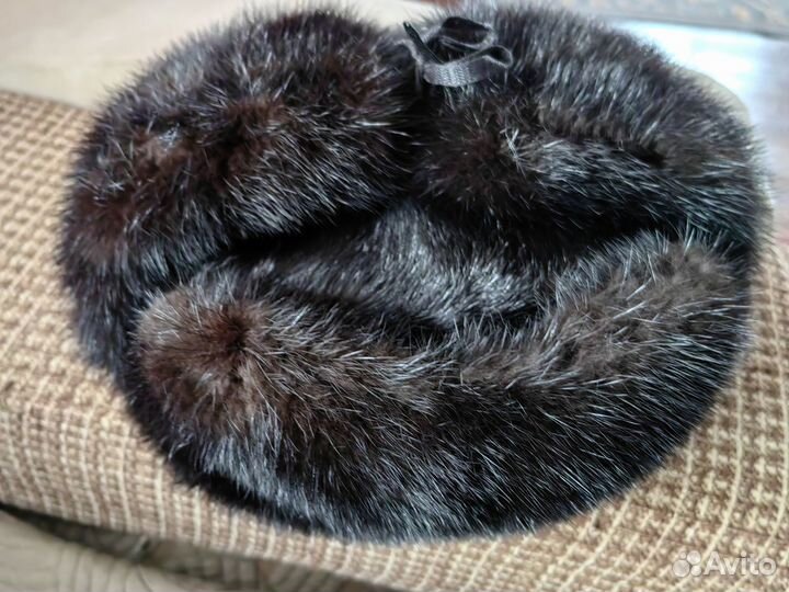 Шапка ушанка мужская норка