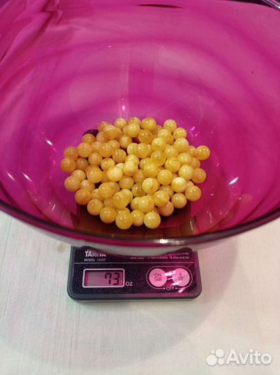 Янтарь, шар прессованный