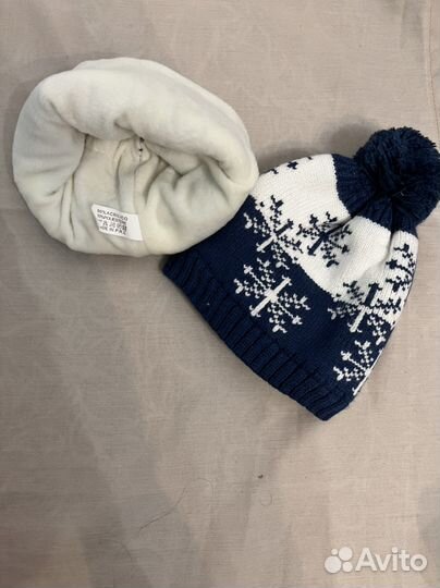 Шапка для новорожденного зима