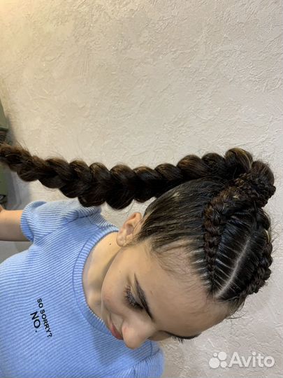 Косы с канекалоном, цветные косы