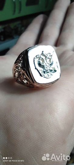 Мужская золотая печатка