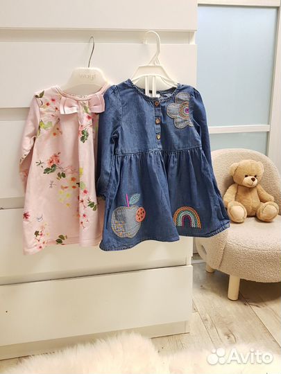 Платья на девочку 9-12 80см