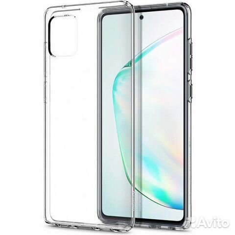 Силиконовый чехол Samsung Galaxy Note 10 (прозрачн