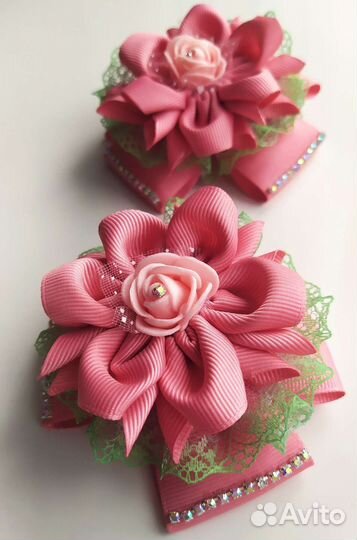 Бантики для волос ручной работы