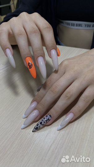 Маникюр, покрытие гель лаком, наращивание