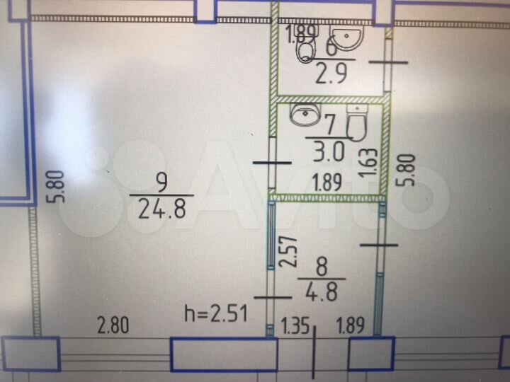 Свободного назначения, 30 м²