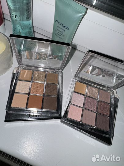 Палетки теней dior backstage 001 002
