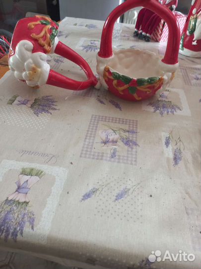 Новогодние украшения из керамики бу