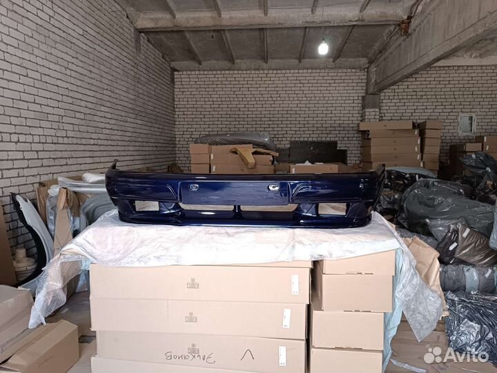 Бампер передний ваз 2114 - 2115 спорт темно синий