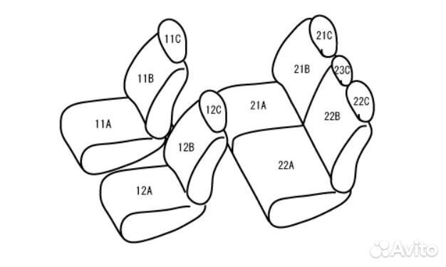 Авточехлы модельные Kamatto для Honda Fit 2019-н.в