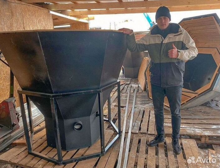 Уличная баня. Банный чан/Купель