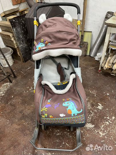 Санки коляска nika