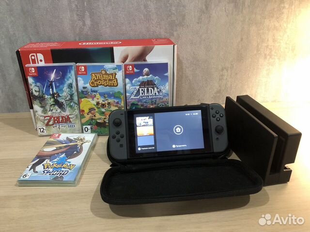 Консоль Nintendo switch (серый цвет)