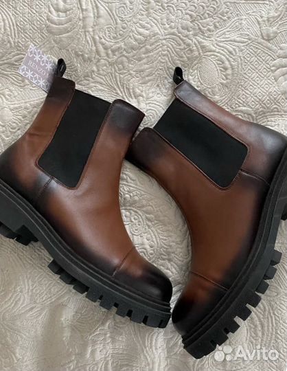 Ботинки челси женские натуральная кожа