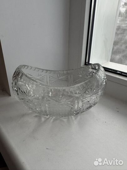 Хрустальная салатница СССР