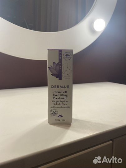 Derma E, подтягивающий крем для кожи вокруг глаз