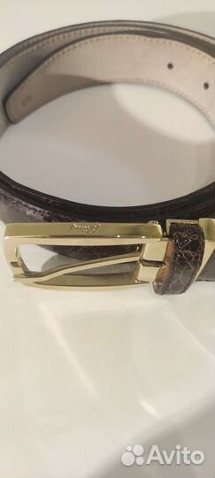 Ремень мужской Brioni крокодил