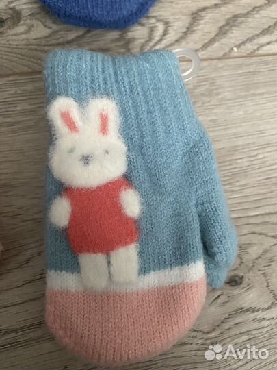 Варежки зимние детские