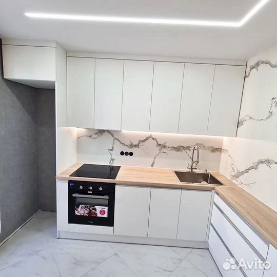 Кухня мдф без ручек