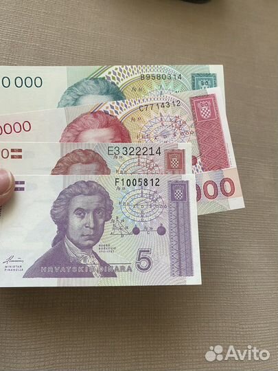 Банкноты Хорватия