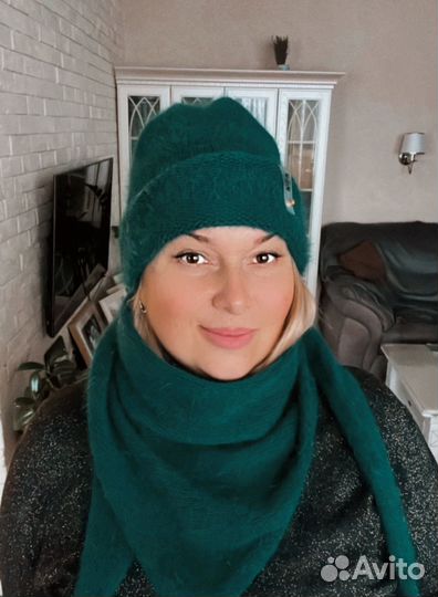 Комплект шапка и косынка