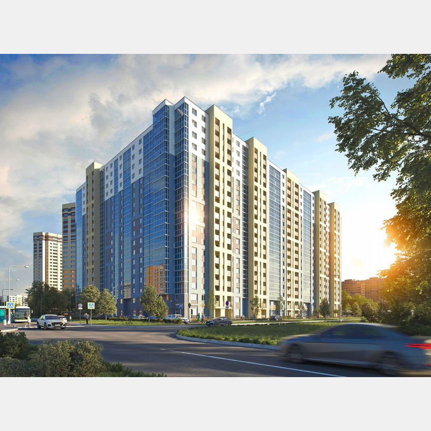 1-к. квартира, 42,9 м², 17/19 эт.