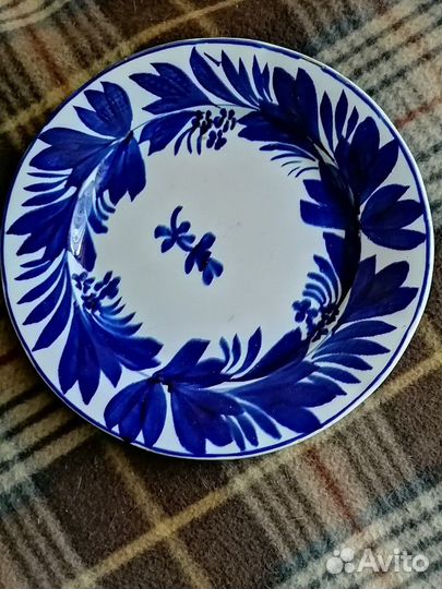 Тарелки кобальт Кузнецов винтаж