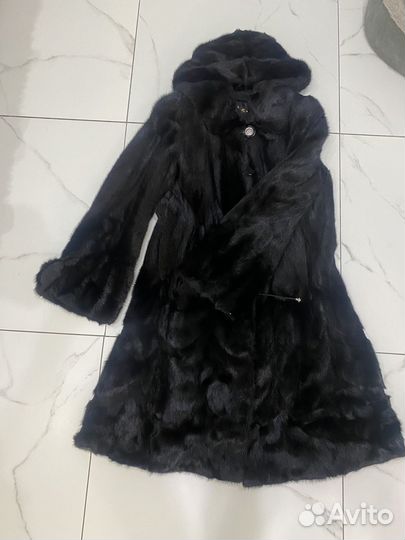 Шуба норковая с капюшоном 44 46