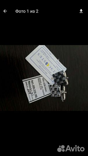 Серебряные запонки