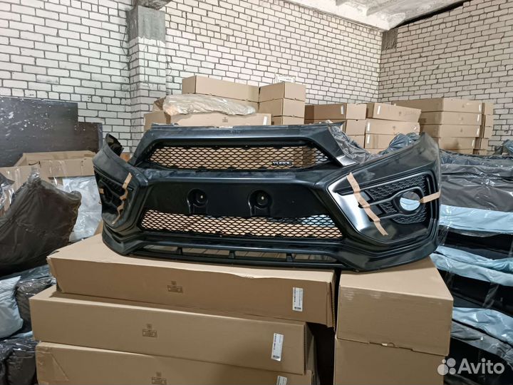 Бампер передний лада гранта фл тюнинг xmug