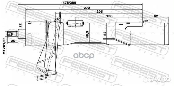 Амортизатор передний комплект GAS.twin tube FOR