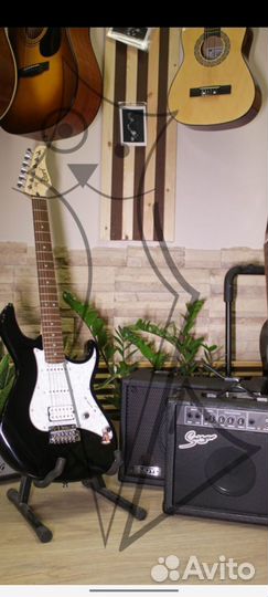 Электрогитара с комбиком бу