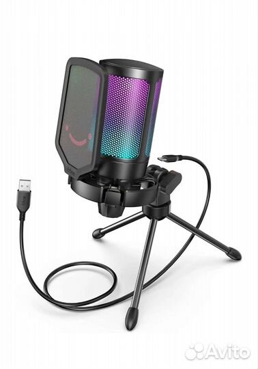 Новый микрофон fifine ampligame a6v RGB