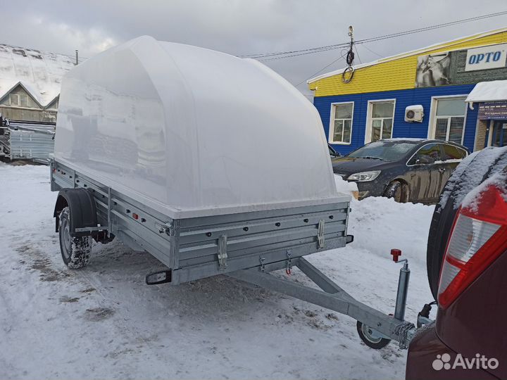 Прицеп с Крышкой. Кузов 3,46х1,51м, для снегохода