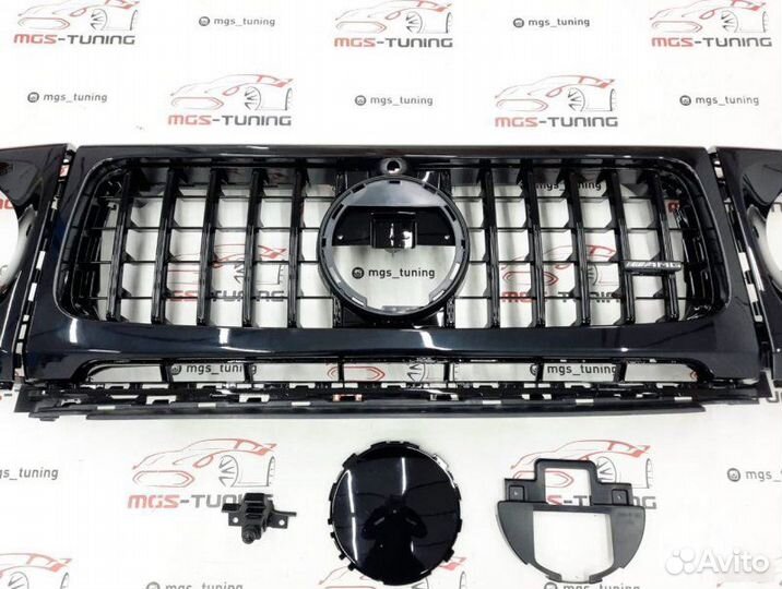 Решетка + очки All Black G-Class w464 AMG 2018+